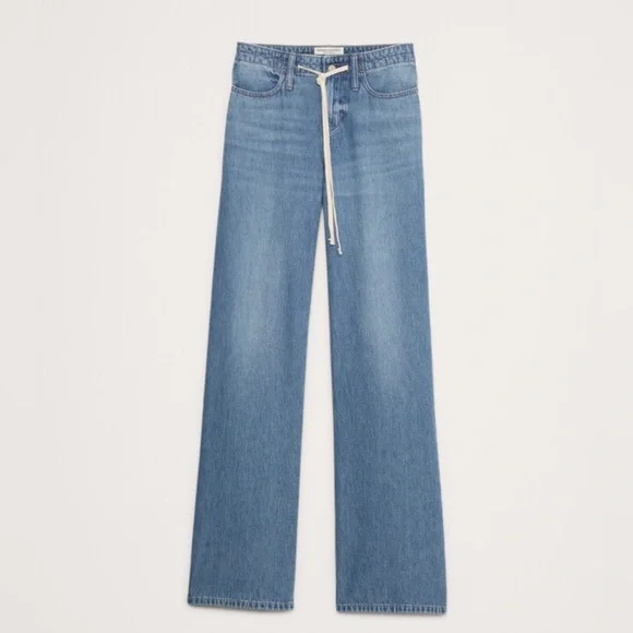 Banana Republic MID-RISE WIDE-LEG DRAWSTRING JEAN - Picture 4 of 7